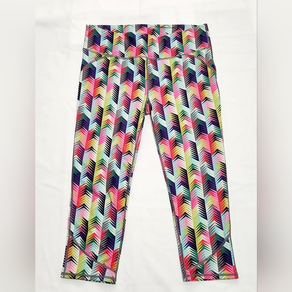 Fabletics Pants - Fabletics Leggings Multicolor Cropped Yoga Pants